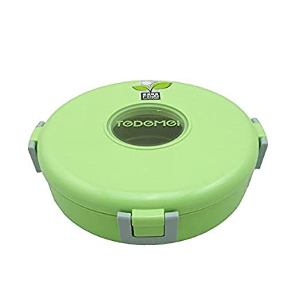 Tuelip Tedemei Nano Round Shape 1 Containers Lunch Box -Green HOt Pot